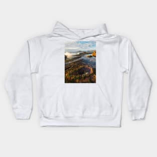 Crater in the rocks at Umina Point Kids Hoodie